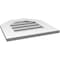 Ekena Millwork Octagonal Top Surface Mount PVC Gable Vent: Functional, w/ 3-1/2"W x 1"P Standard Frame, 18"W x 18"H GVPOT18X1801SF - alternate 5